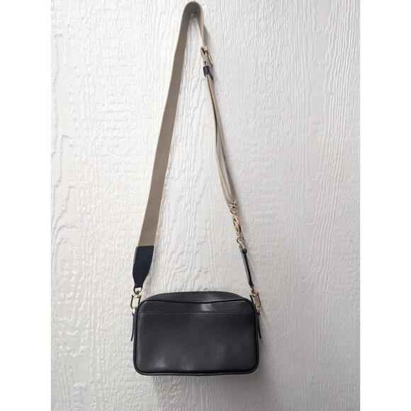 Michael Kors Black Bradshaw Small Leather Camera Crossbody Purse Bag Handbag - Picture 7 of 8